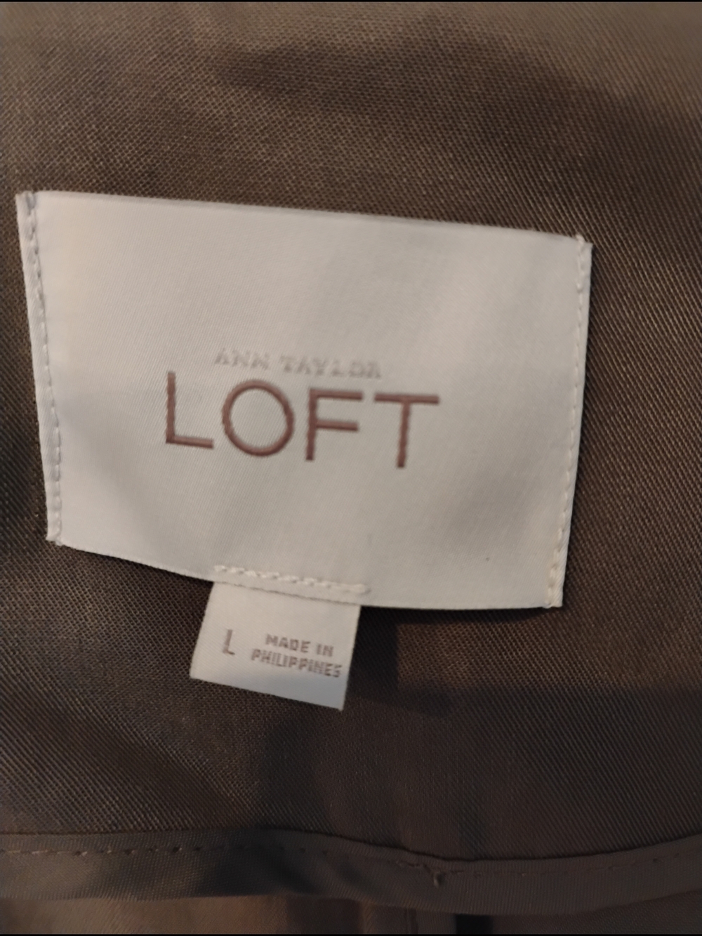 LOFT Olive-Taupe Utility Jacket - Picture 3 of 4
